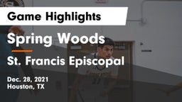 Spring Woods  vs St. Francis Episcopal Game Highlights - Dec. 28, 2021