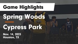Spring Woods  vs Cypress Park   Game Highlights - Nov. 14, 2023