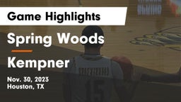 Spring Woods  vs Kempner  Game Highlights - Nov. 30, 2023
