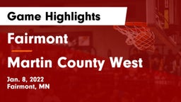 Fairmont  vs Martin County West  Game Highlights - Jan. 8, 2022