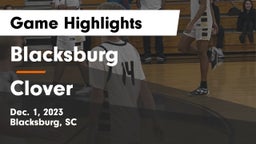 Blacksburg  vs Clover  Game Highlights - Dec. 1, 2023