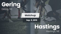 Matchup: Gering  vs. Hastings  2016
