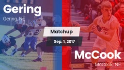 Matchup: Gering  vs. McCook  2017