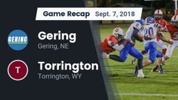 Recap: Gering  vs. Torrington  2018