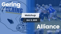 Matchup: Gering  vs. Alliance  2018