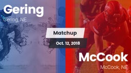 Matchup: Gering  vs. McCook  2018