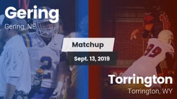 Matchup: Gering  vs. Torrington  2019