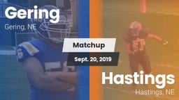 Matchup: Gering  vs. Hastings  2019