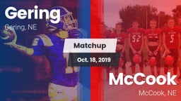 Matchup: Gering  vs. McCook  2019