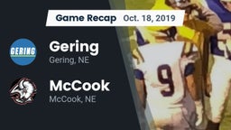 Recap: Gering  vs. McCook  2019