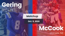 Matchup: Gering  vs. McCook  2020