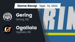 Recap: Gering  vs. Ogallala  2022