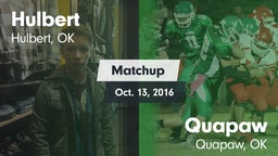 Matchup: Hulbert  vs. Quapaw  2016