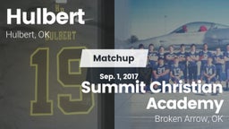 Matchup: Hulbert  vs. Summit Christian Academy  2017