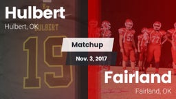 Matchup: Hulbert  vs. Fairland  2017