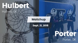 Matchup: Hulbert  vs. Porter  2018
