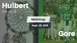 Matchup: Hulbert  vs. Gore  2018