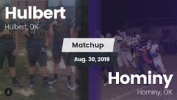 Matchup: Hulbert  vs. Hominy  2019