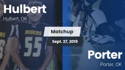 Matchup: Hulbert  vs. Porter  2019