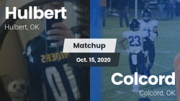 Matchup: Hulbert  vs. Colcord  2020