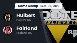 Recap: Hulbert  vs. Fairland  2022