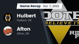 Recap: Hulbert  vs. Afton  2022