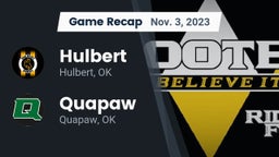 Recap: Hulbert  vs. Quapaw  2023