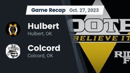 Recap: Hulbert  vs. Colcord  2023