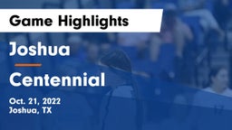 Joshua  vs Centennial  Game Highlights - Oct. 21, 2022