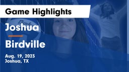 Joshua  vs Birdville  Game Highlights - Aug. 19, 2023
