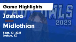 Joshua  vs Midlothian  Game Highlights - Sept. 12, 2023