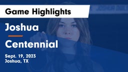 Joshua  vs Centennial  Game Highlights - Sept. 19, 2023