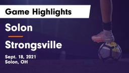 Solon  vs Strongsville  Game Highlights - Sept. 18, 2021