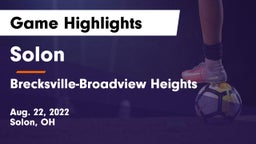 Solon  vs Brecksville-Broadview Heights  Game Highlights - Aug. 22, 2022