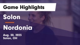 Solon  vs Nordonia  Game Highlights - Aug. 30, 2023