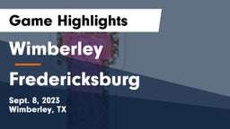 Wimberley  vs Fredericksburg  Game Highlights - Sept. 8, 2023