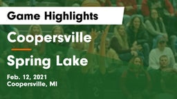 Coopersville  vs Spring Lake  Game Highlights - Feb. 12, 2021