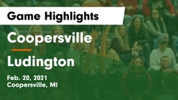 Coopersville  vs Ludington  Game Highlights - Feb. 20, 2021