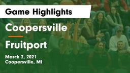 Coopersville  vs Fruitport  Game Highlights - March 2, 2021