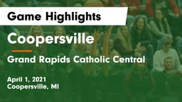 Coopersville  vs Grand Rapids Catholic Central  Game Highlights - April 1, 2021
