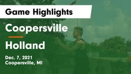 Coopersville  vs Holland Game Highlights - Dec. 7, 2021