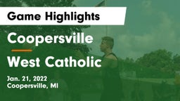 Coopersville  vs West Catholic  Game Highlights - Jan. 21, 2022