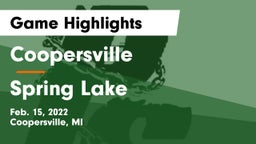 Coopersville  vs Spring Lake  Game Highlights - Feb. 15, 2022