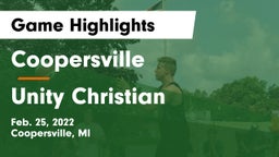 Coopersville  vs Unity Christian  Game Highlights - Feb. 25, 2022