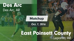 Matchup: Des Arc  vs. East Poinsett County  2016