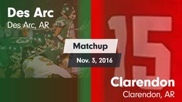 Matchup: Des Arc  vs. Clarendon  2016