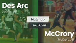 Matchup: Des Arc  vs. McCrory  2017