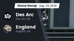 Recap: Des Arc  vs. England  2018