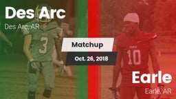 Matchup: Des Arc  vs. Earle  2018