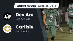 Recap: Des Arc  vs. Carlisle  2018